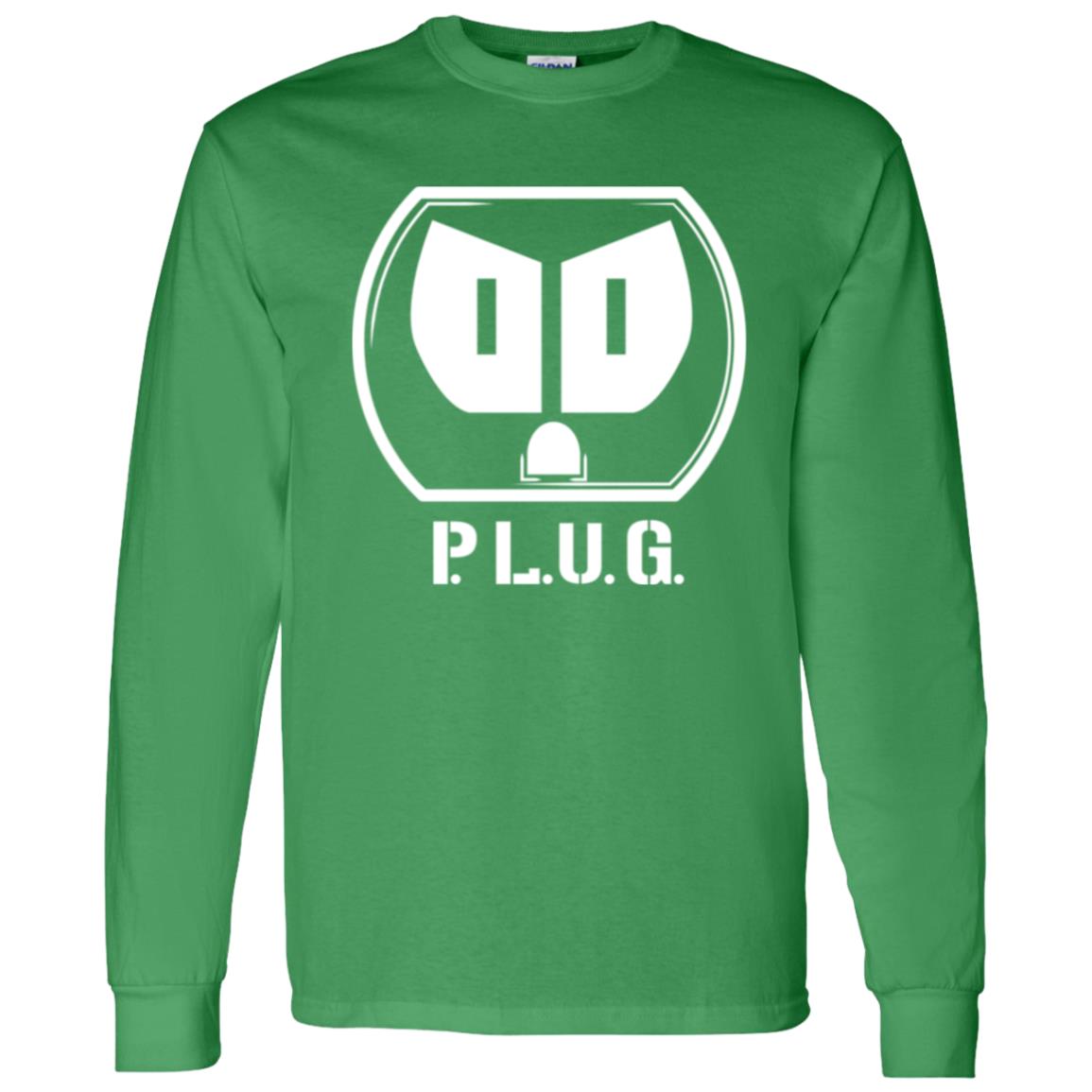 Long sleeve Plug T-Shirt w/white logo
