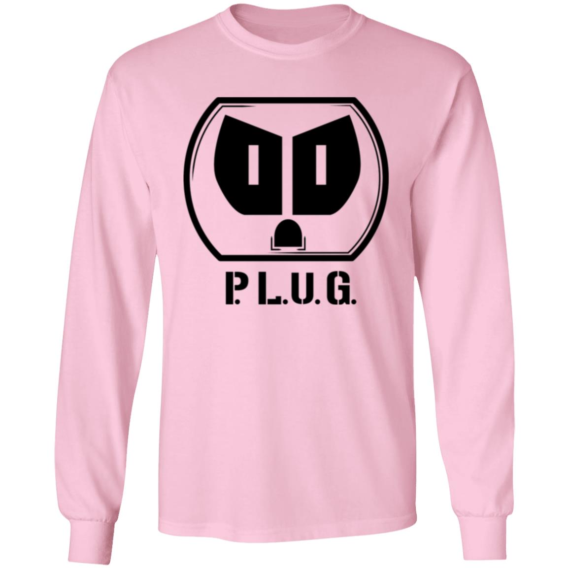Long sleeve Plug T-Shirt Black logo