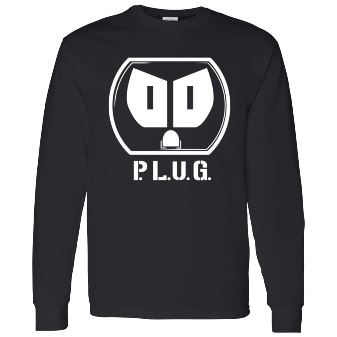 Long sleeve Plug T-Shirt w/white logo