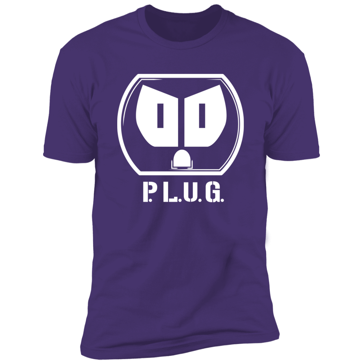 Plug Short Sleeve T-Shirt w/white logo
