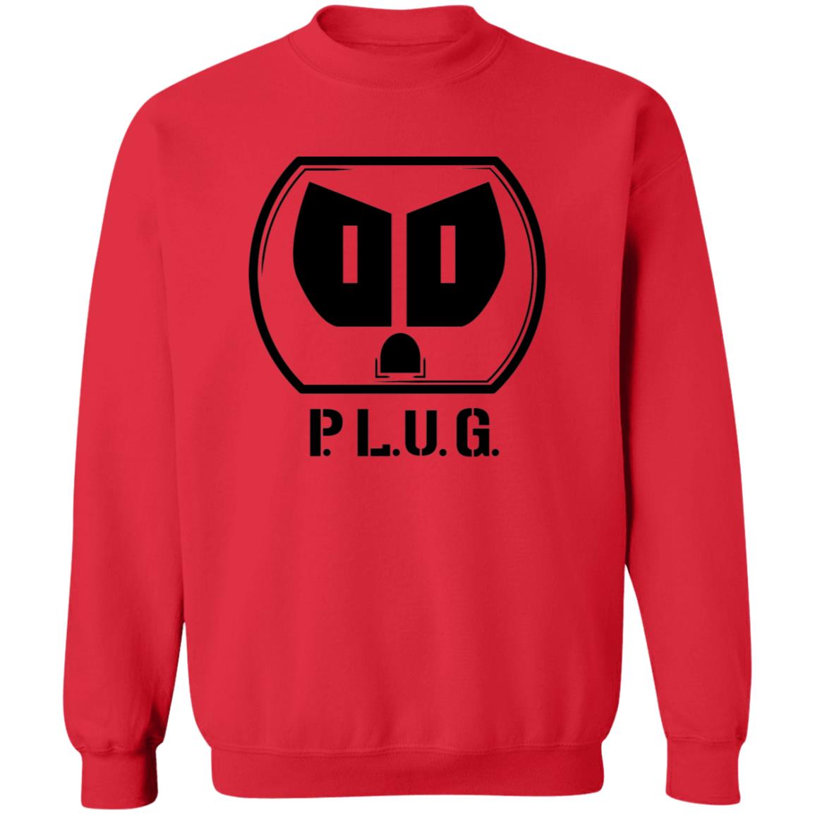 Plug Crewneck Pullover Sweatshirt w/Black logo