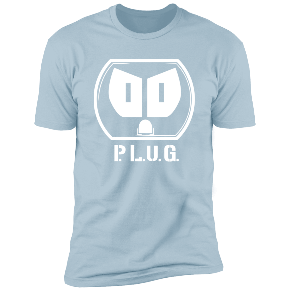 Plug Short Sleeve T-Shirt w/white logo