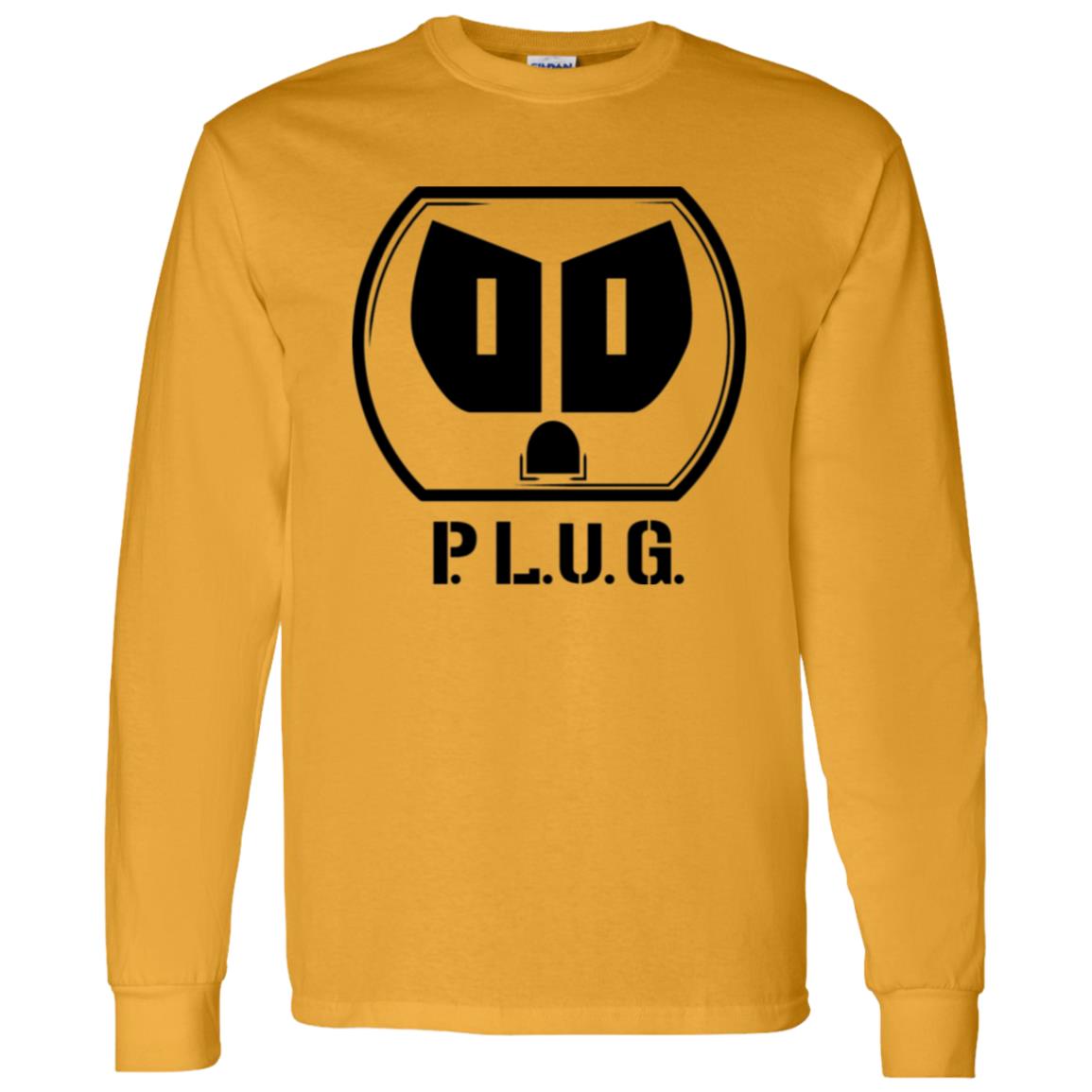 Long sleeve Plug T-Shirt Black logo