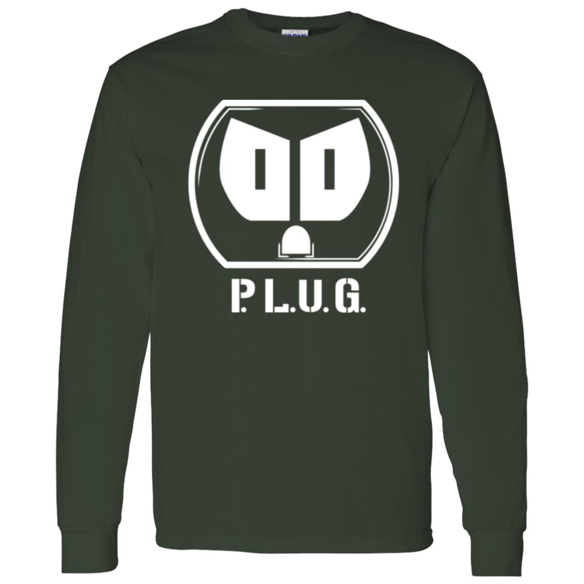 Long sleeve Plug T-Shirt w/white logo