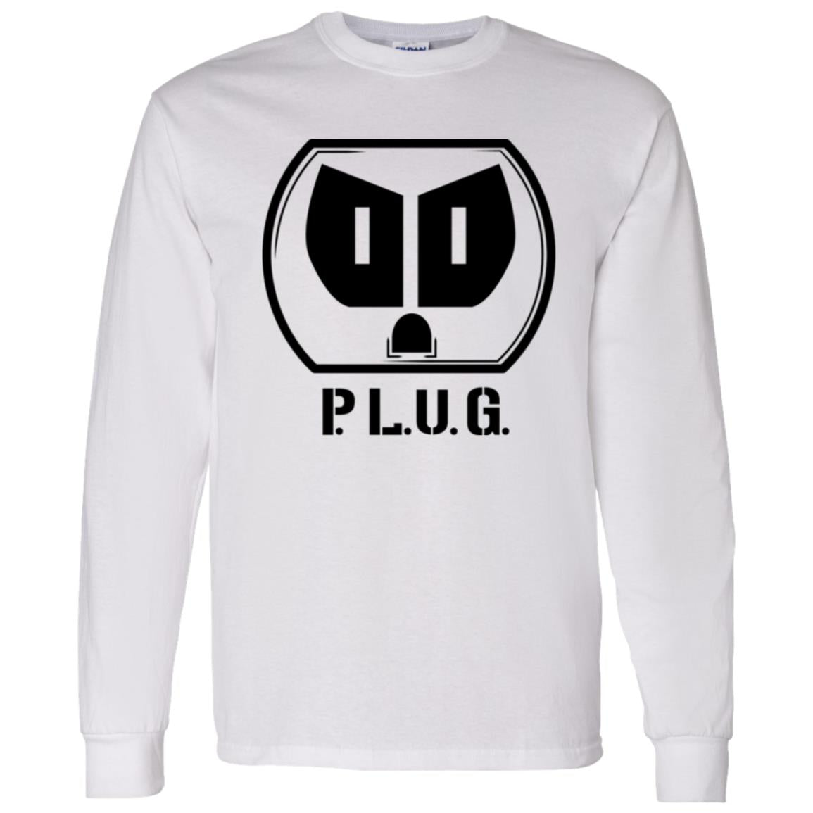 Long sleeve Plug T-Shirt Black logo