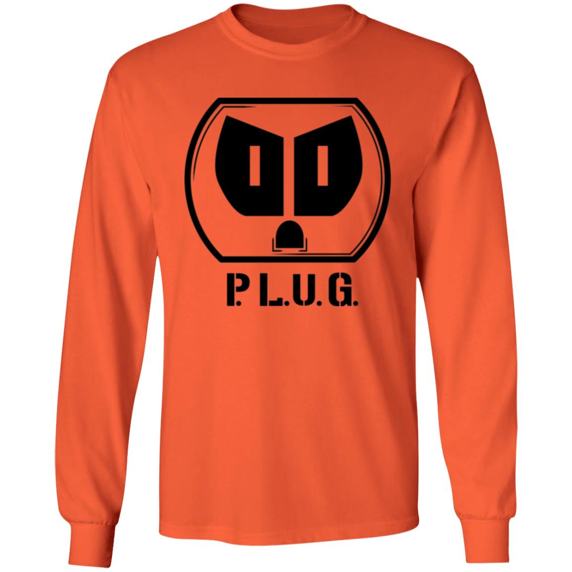 Long sleeve Plug T-Shirt Black logo