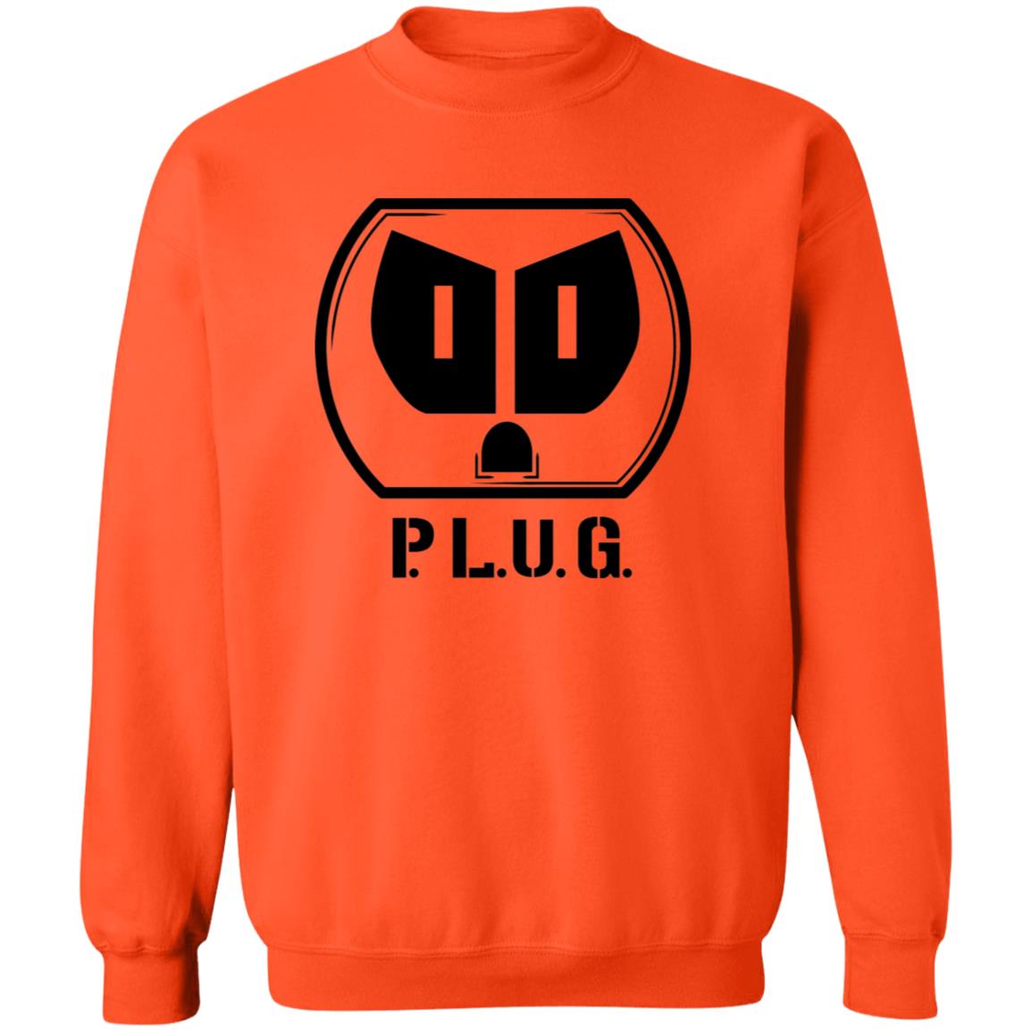 Plug Crewneck Pullover Sweatshirt w/Black logo