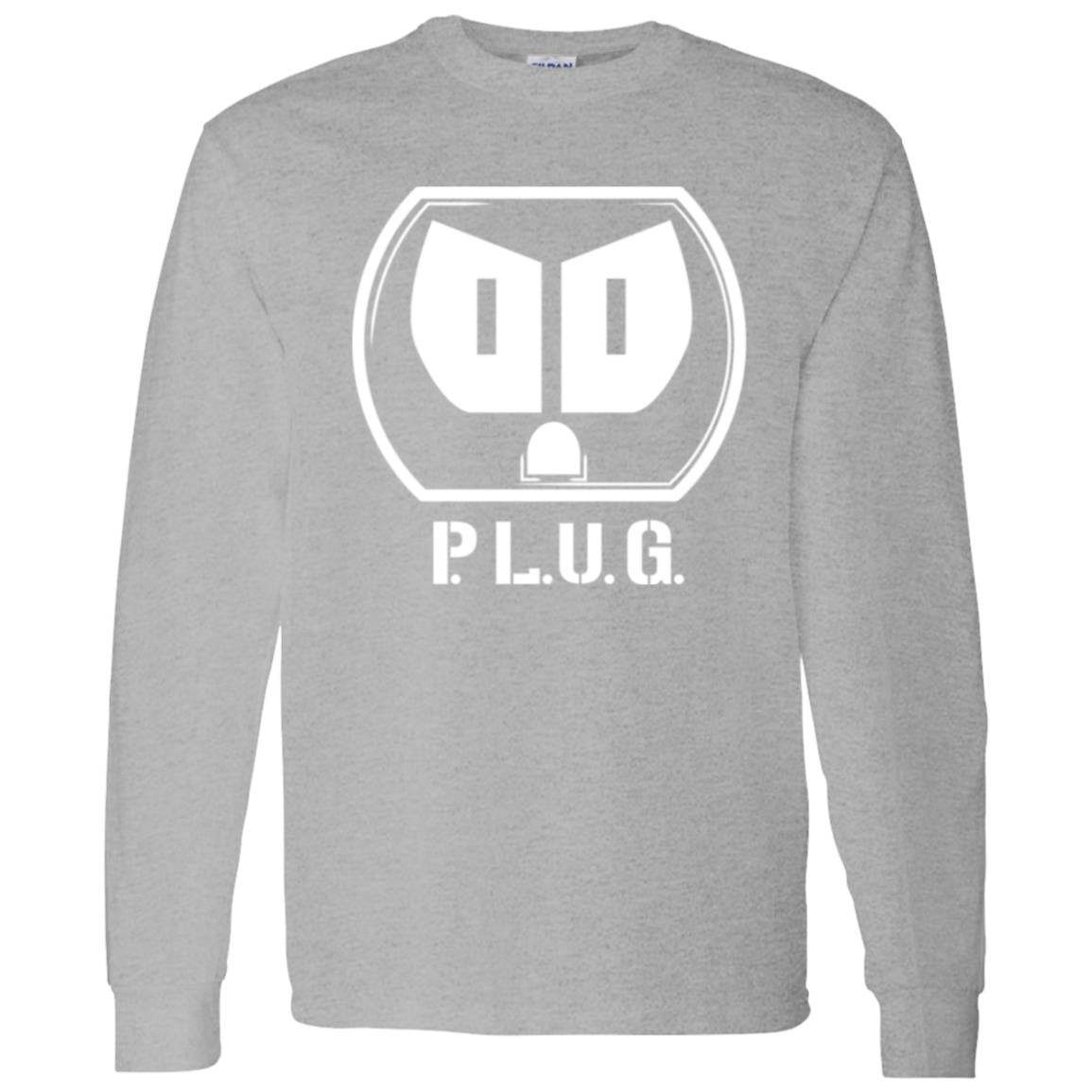 Long sleeve Plug T-Shirt w/white logo