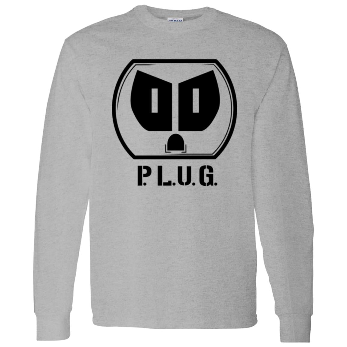 Long sleeve Plug T-Shirt Black logo