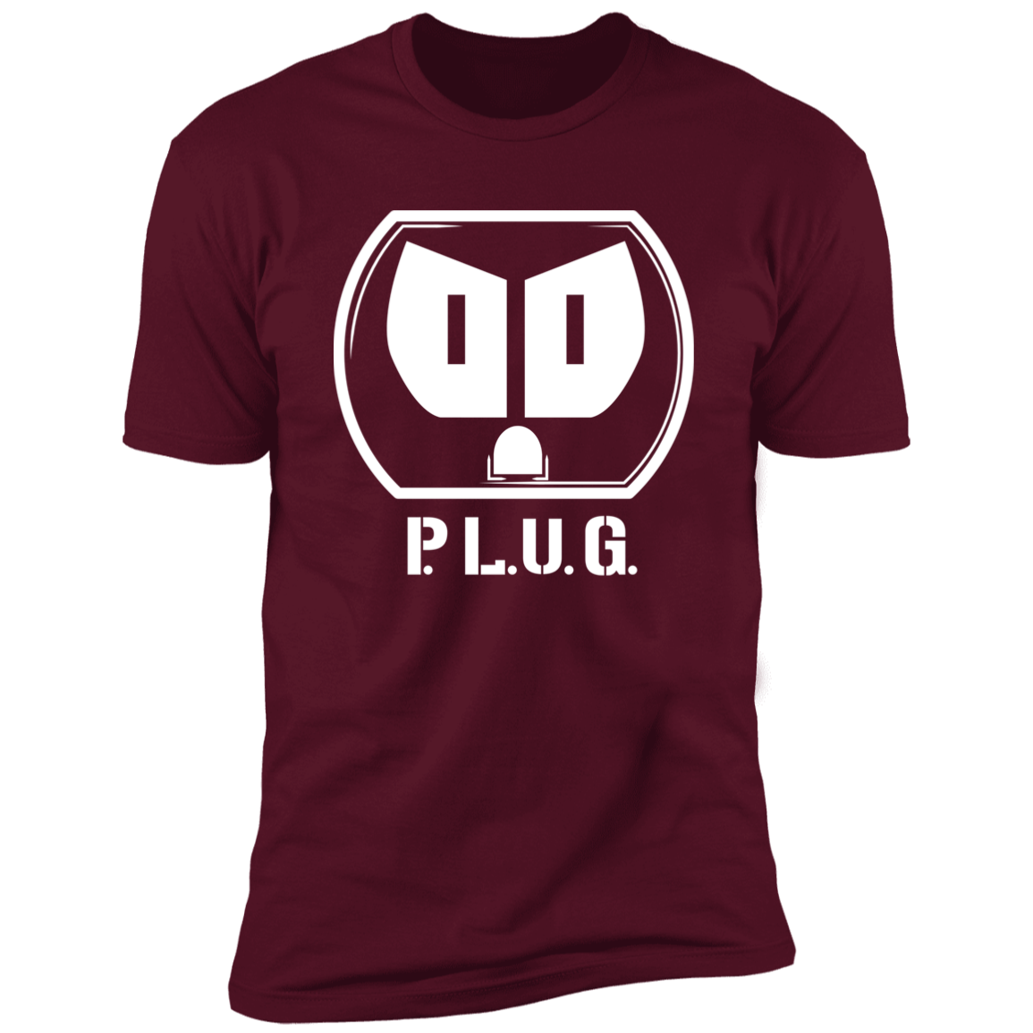 Plug Short Sleeve T-Shirt w/white logo