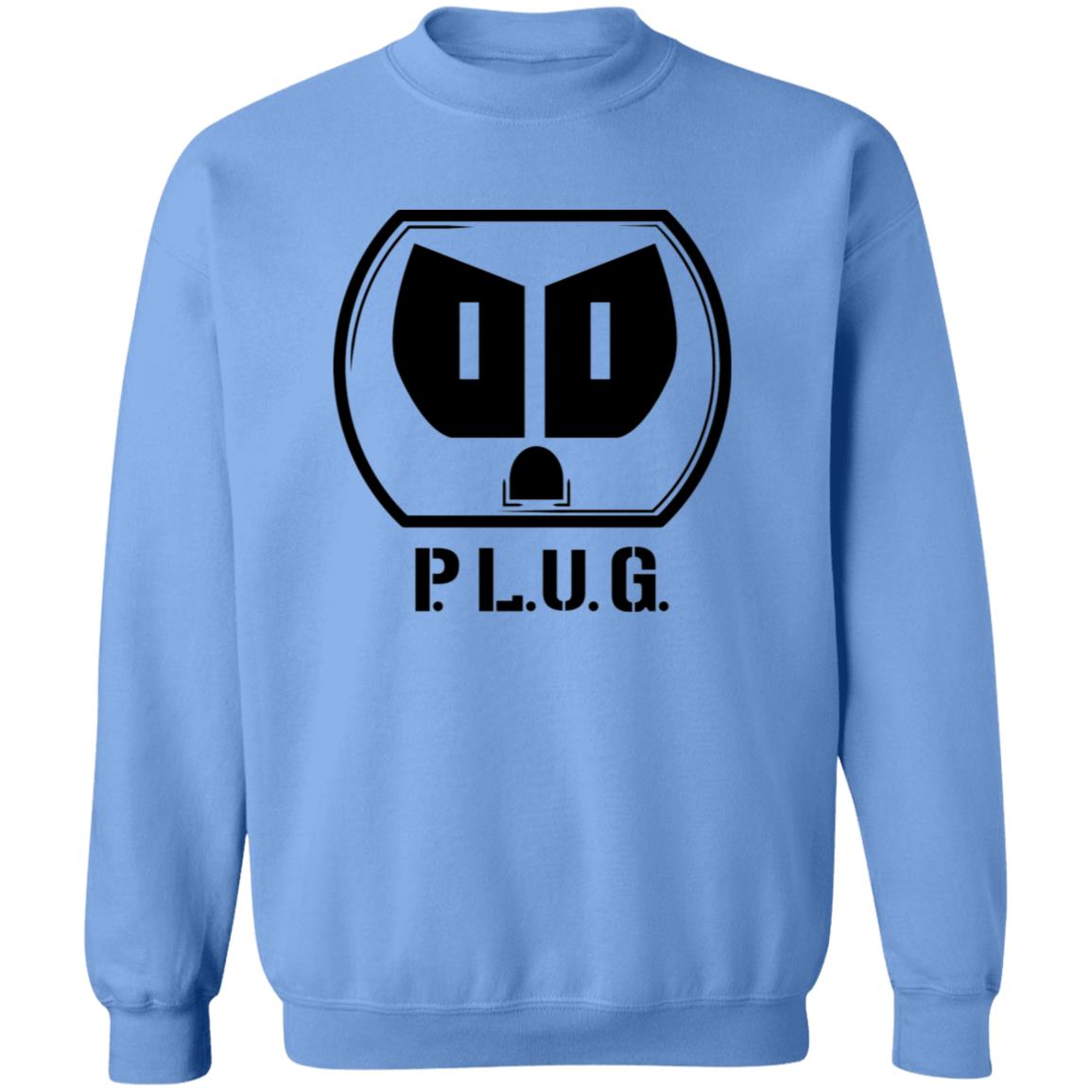 Plug Crewneck Pullover Sweatshirt w/Black logo