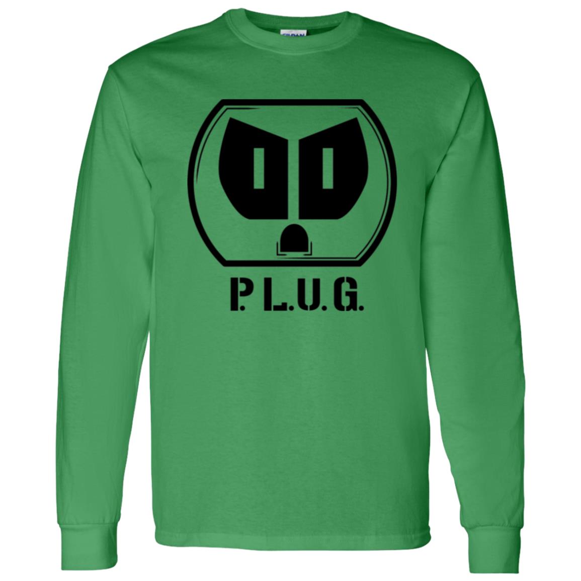 Long sleeve Plug T-Shirt Black logo