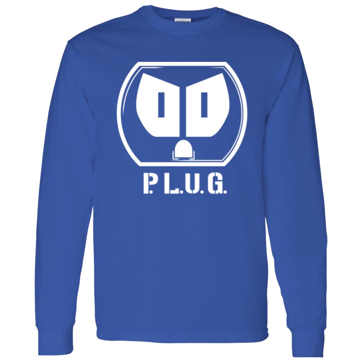 Long sleeve Plug T-Shirt w/white logo
