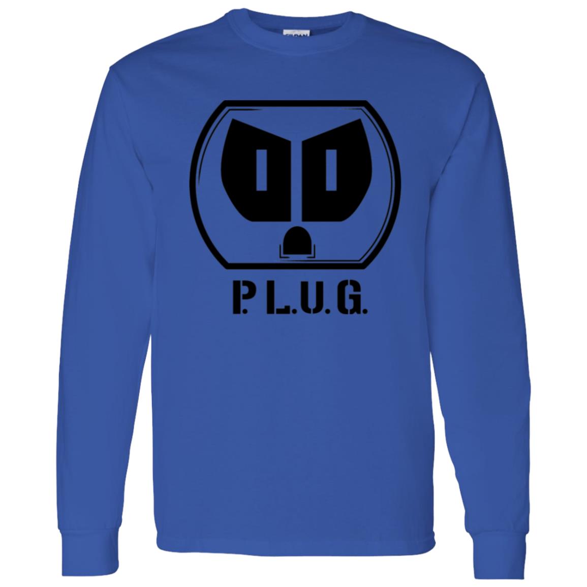 Long sleeve Plug T-Shirt Black logo