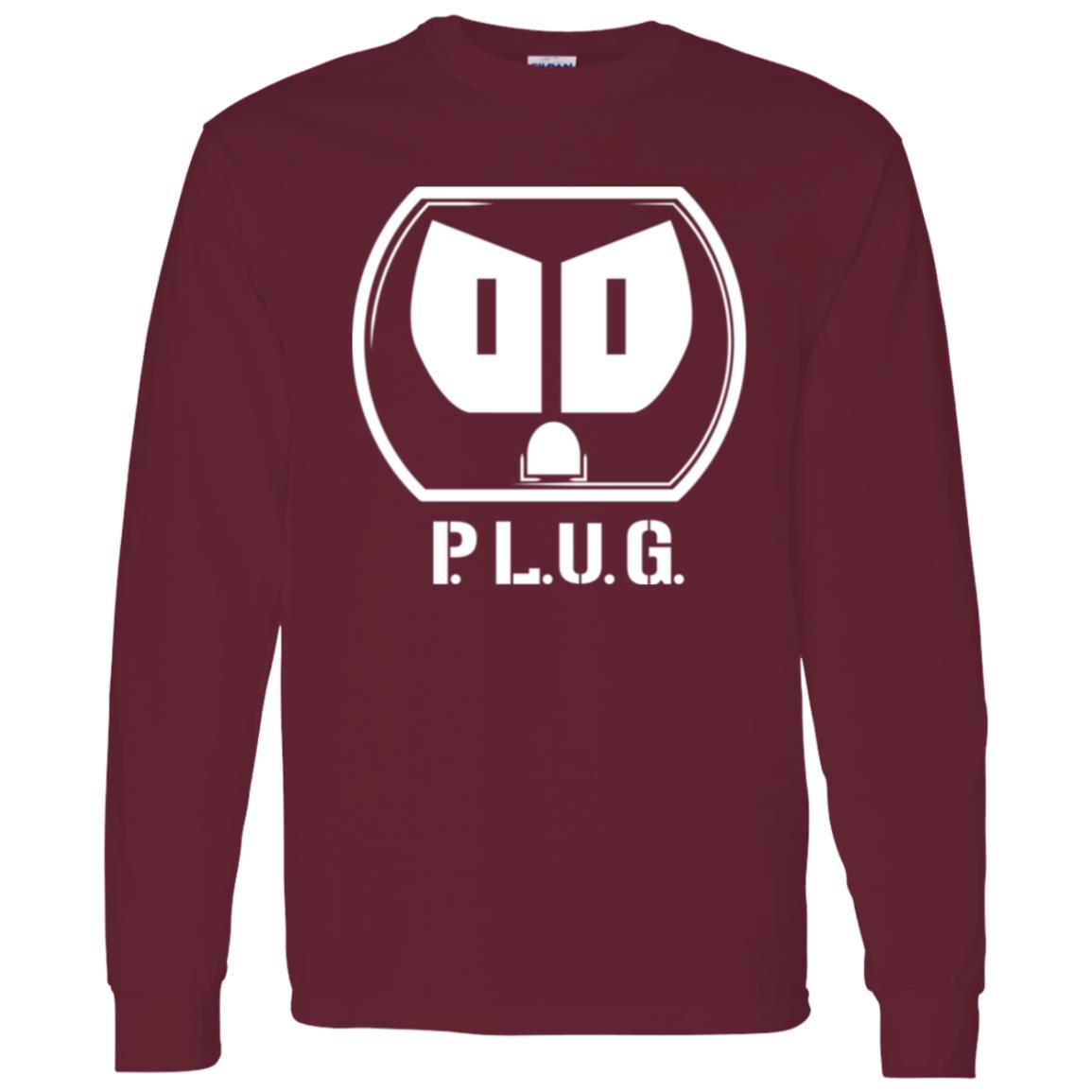 Long sleeve Plug T-Shirt w/white logo