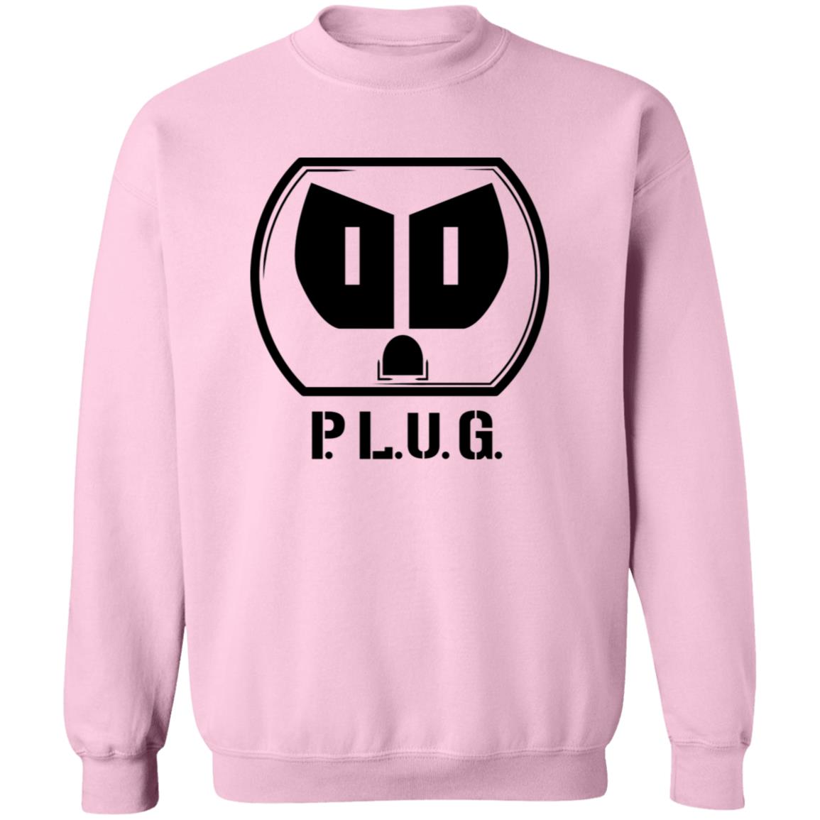 Plug Crewneck Pullover Sweatshirt w/Black logo