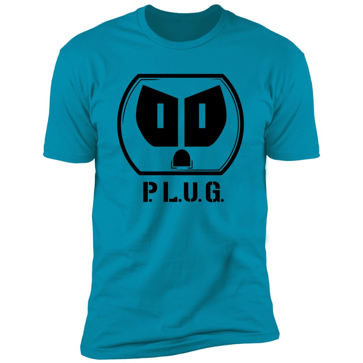 Short Sleeve Plug T-Shirt w/black logo