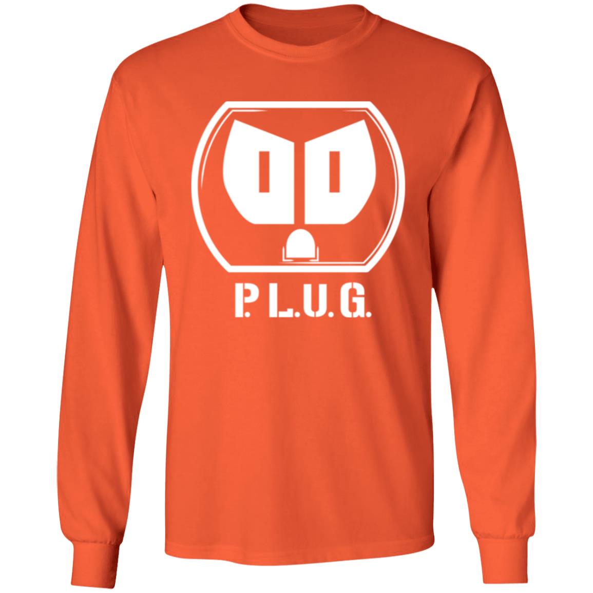Long sleeve Plug T-Shirt w/white logo