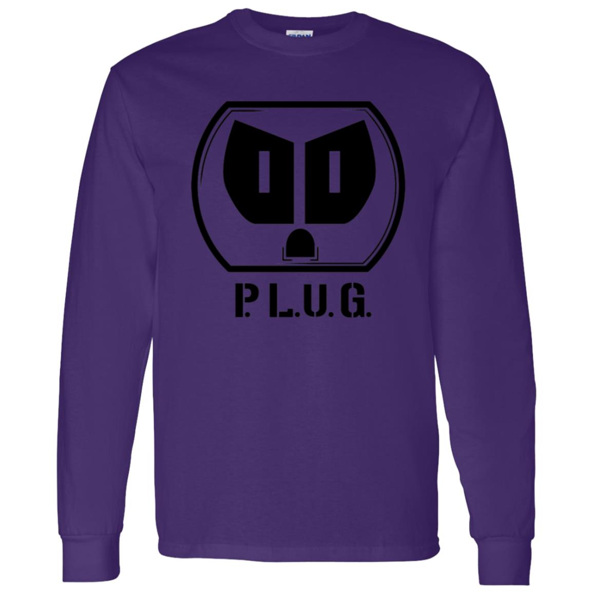Long sleeve Plug T-Shirt Black logo