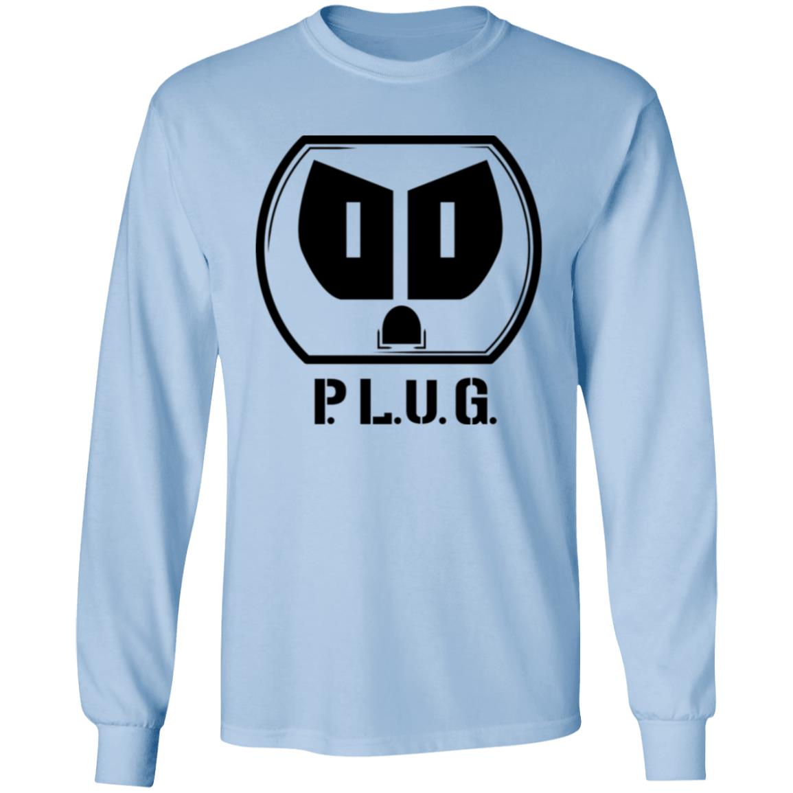 Long sleeve Plug T-Shirt Black logo