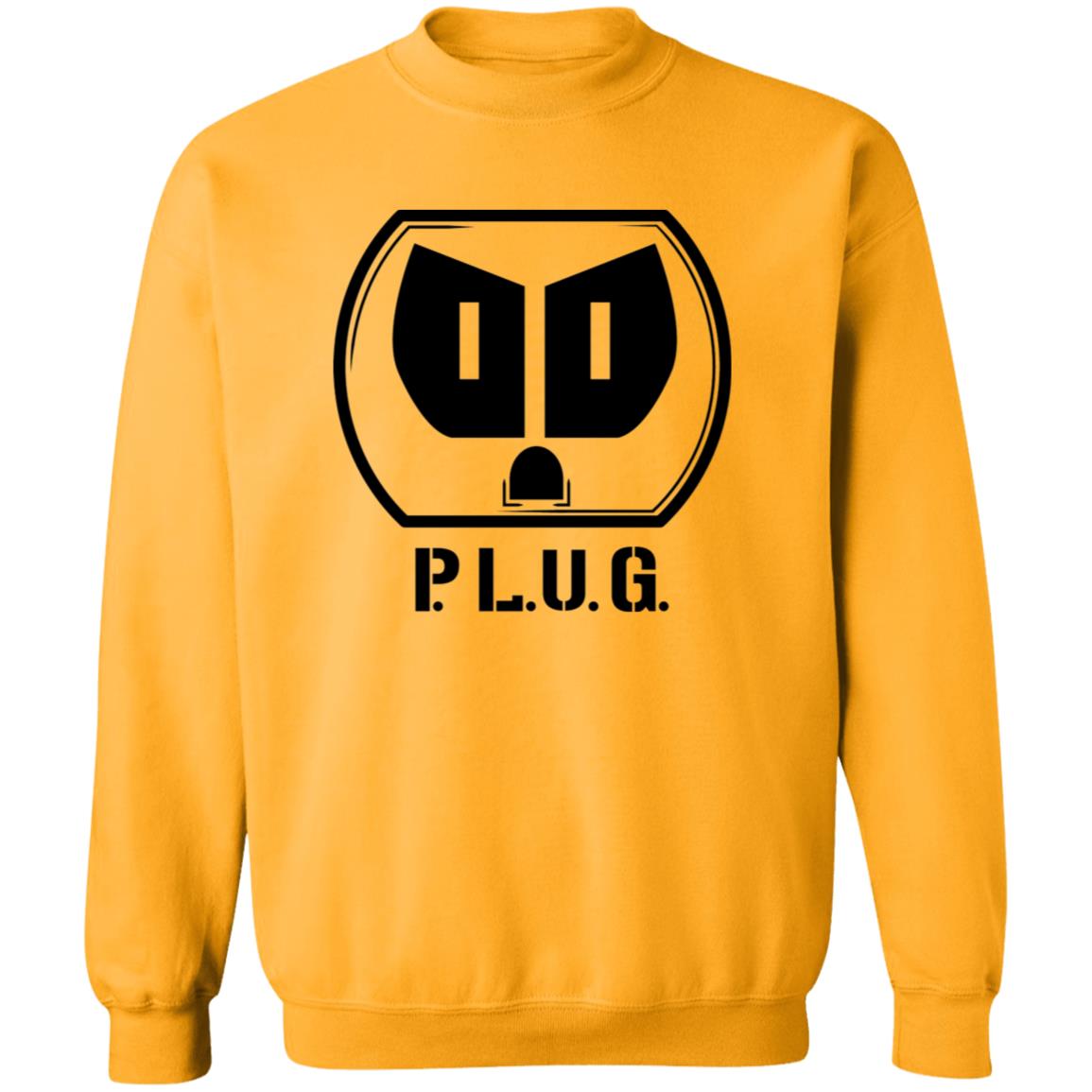 Plug Crewneck Pullover Sweatshirt w/Black logo