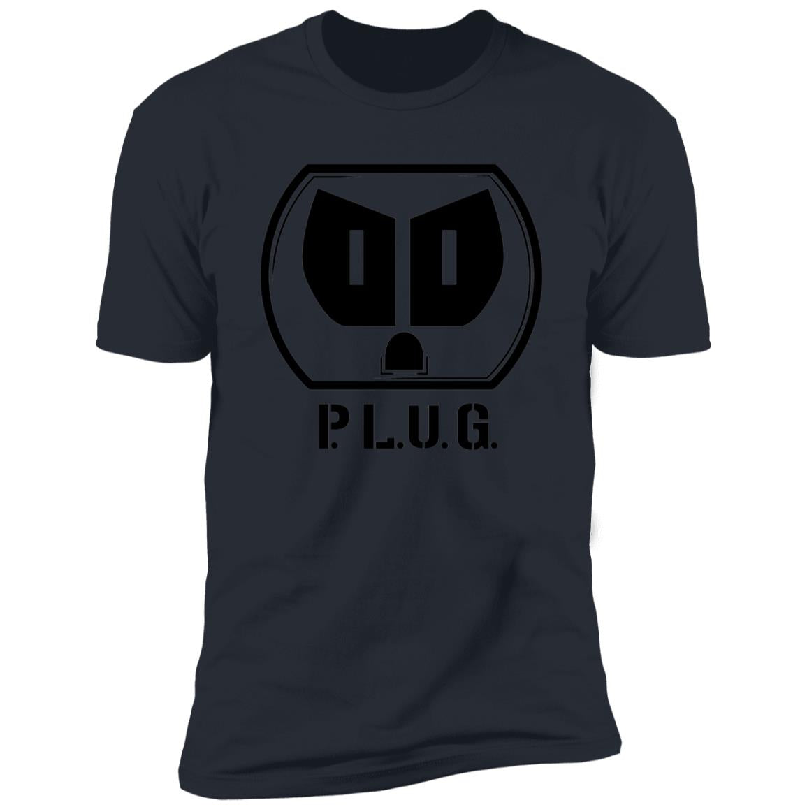 Short Sleeve Plug T-Shirt w/black logo