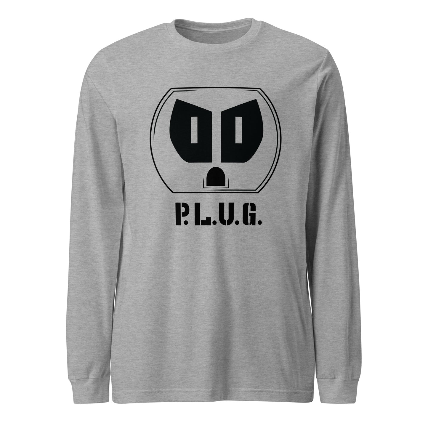 Ladies Long Sleeve Plug Tee w/Black logo