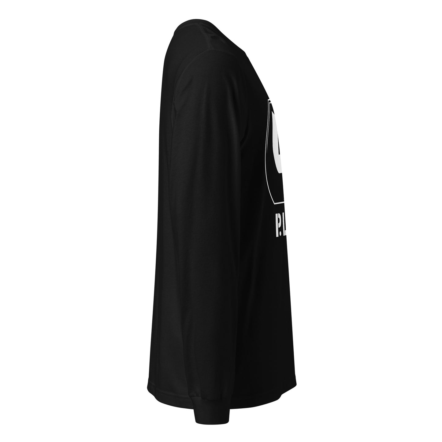Ladies Long Sleeve Plug Tee w/white logo