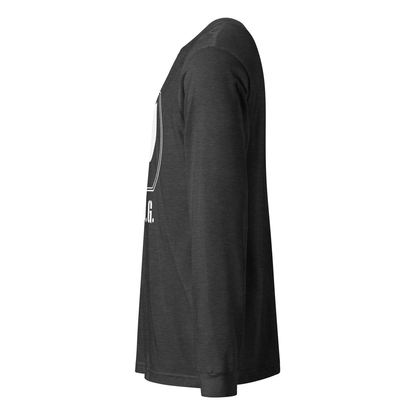 Ladies Long Sleeve Plug Tee w/white logo