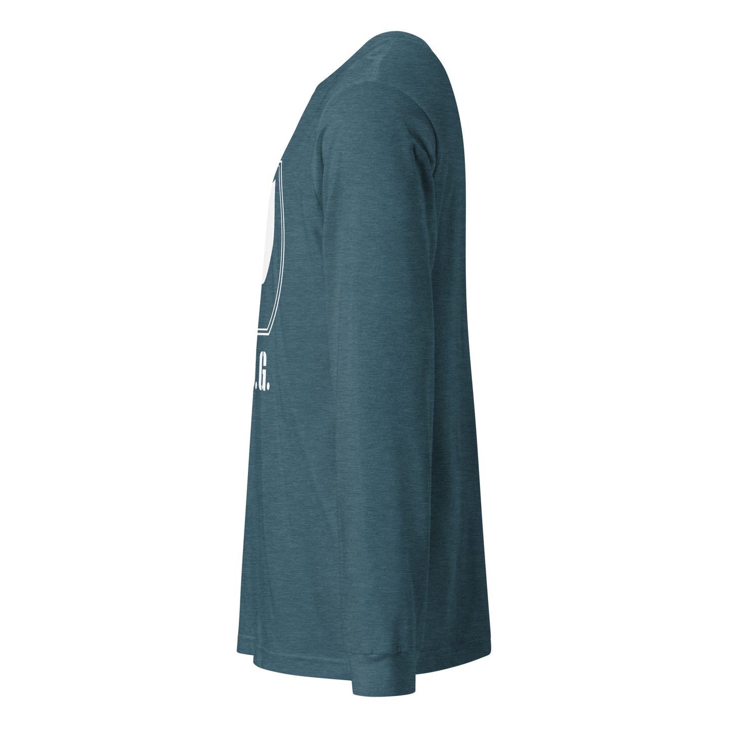 Ladies Long Sleeve Plug Tee w/white logo