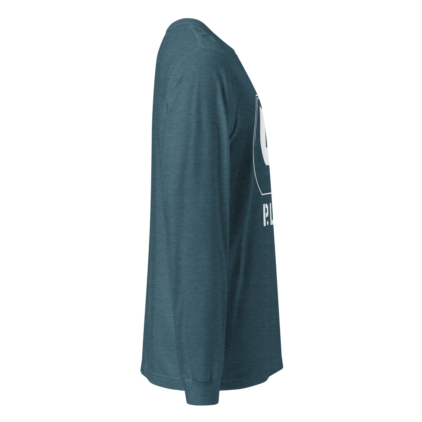 Ladies Long Sleeve Plug Tee w/white logo