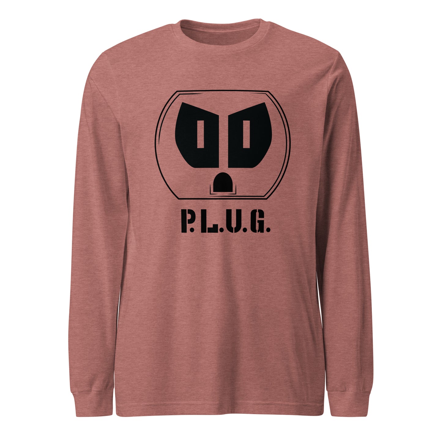 Ladies Long Sleeve Plug Tee w/Black logo