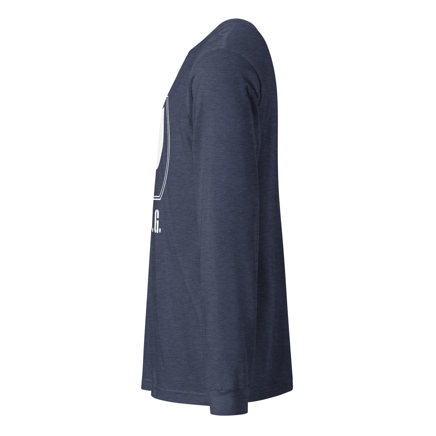 Ladies Long Sleeve Plug Tee w/white logo
