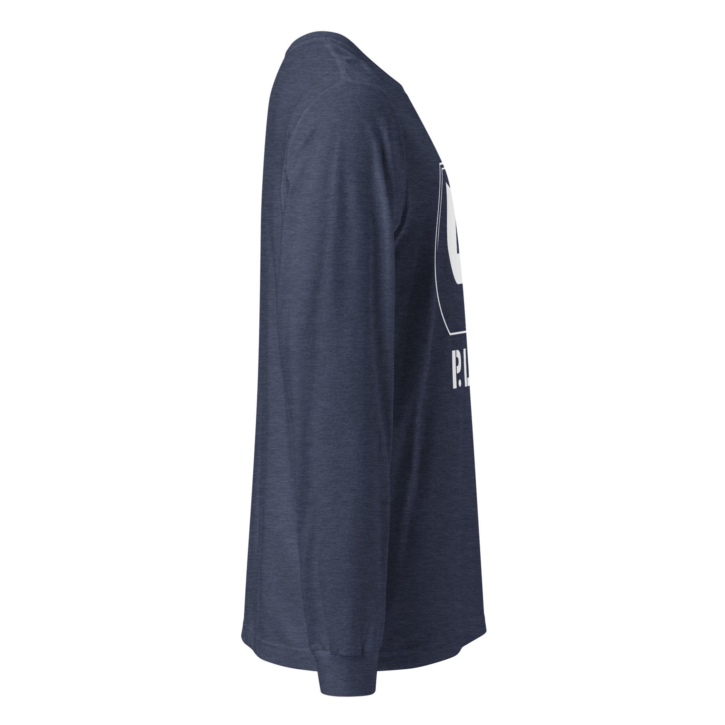 Ladies Long Sleeve Plug Tee w/white logo