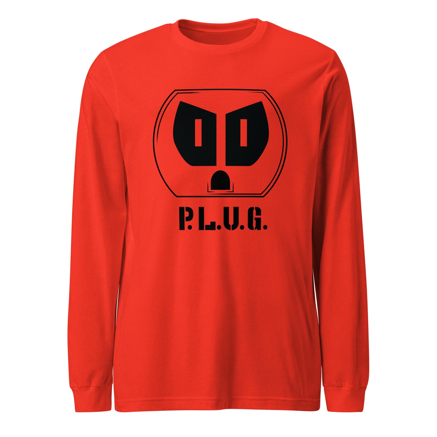 Ladies Long Sleeve Plug Tee w/Black logo