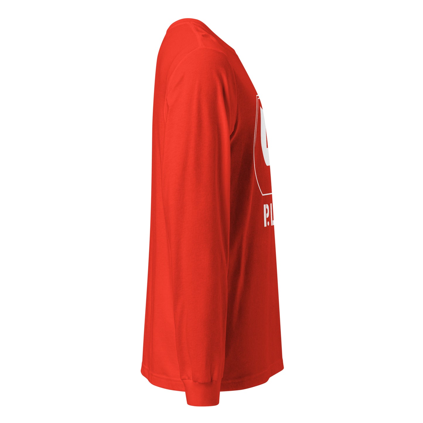 Ladies Long Sleeve Plug Tee w/white logo