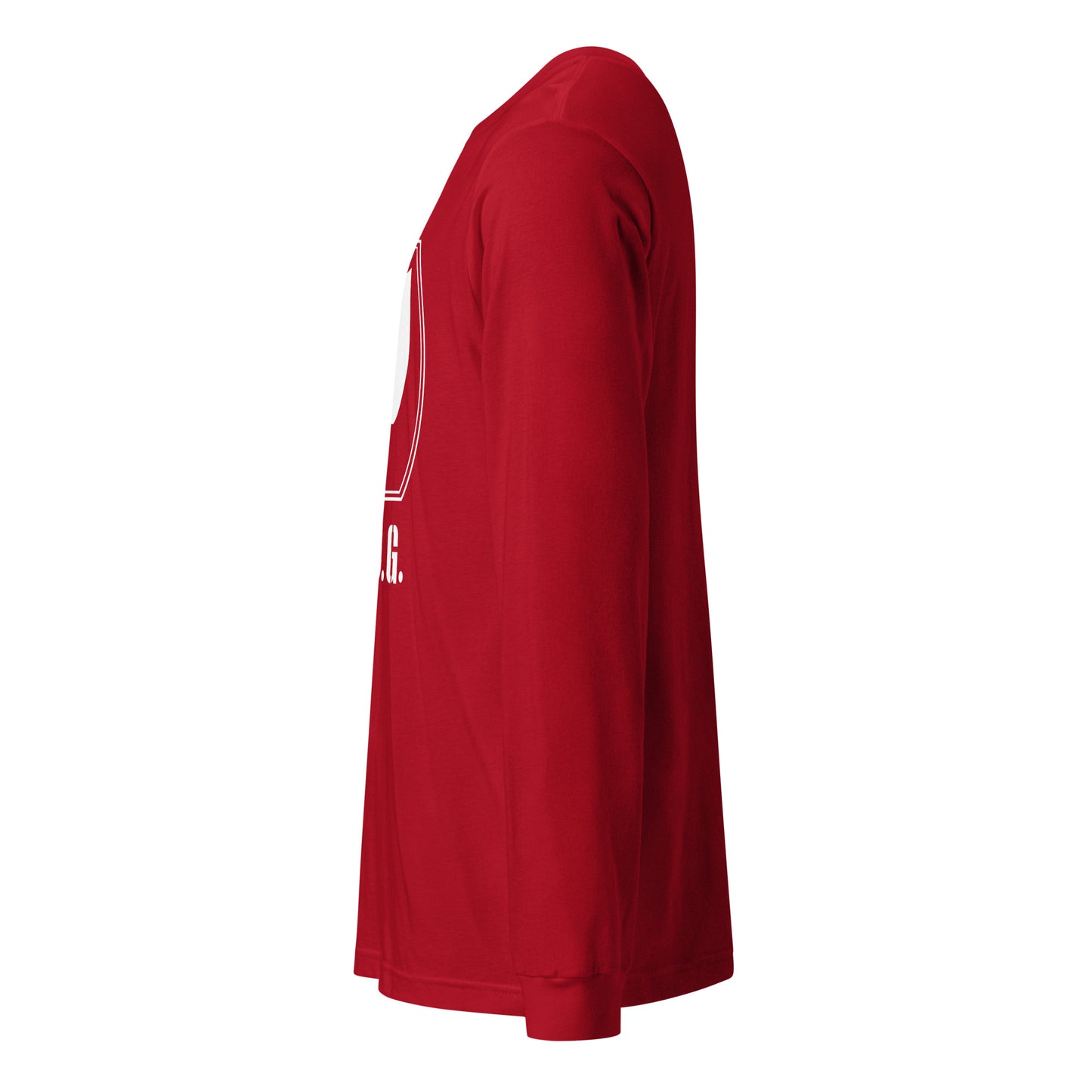 Ladies Long Sleeve Plug Tee w/white logo