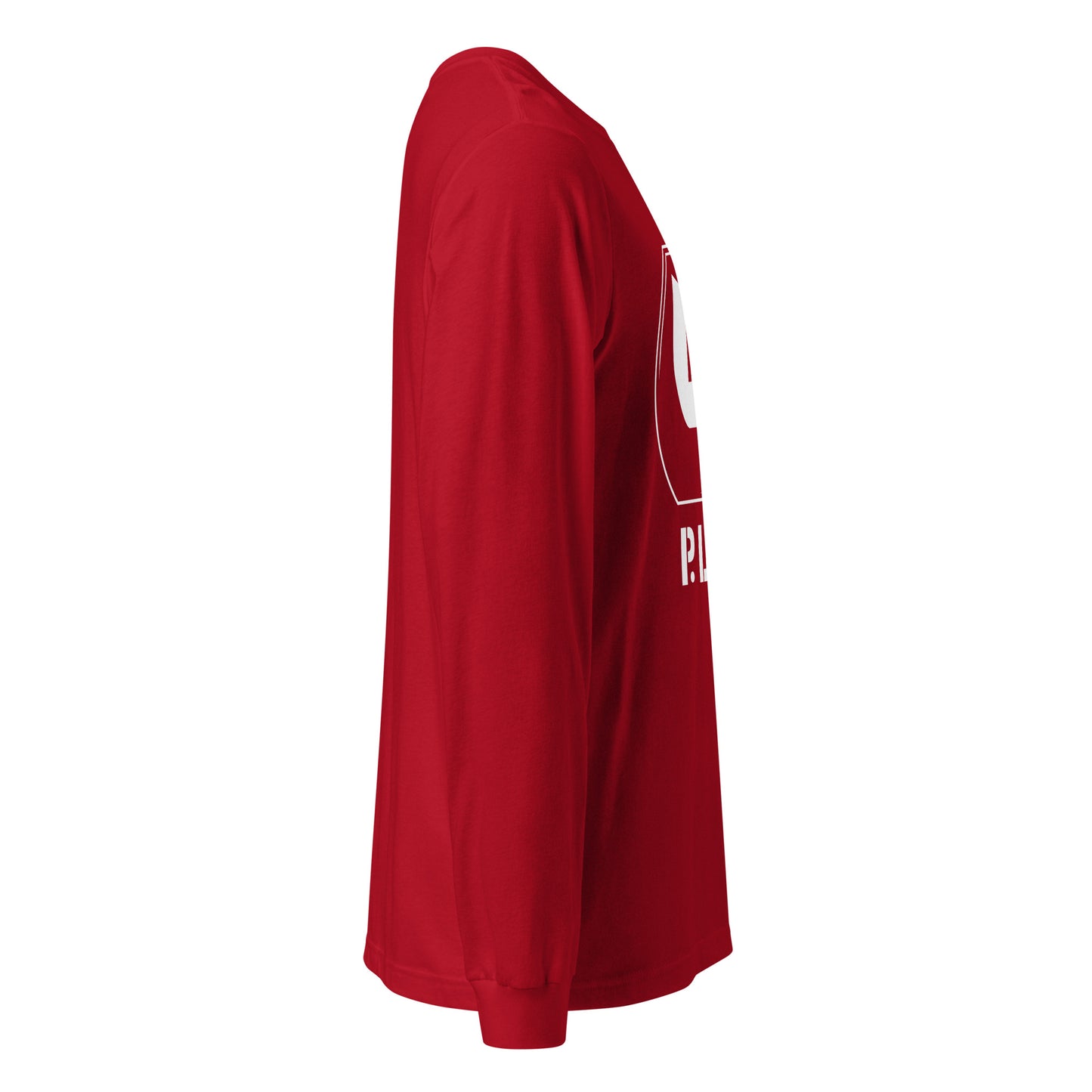 Ladies Long Sleeve Plug Tee w/white logo