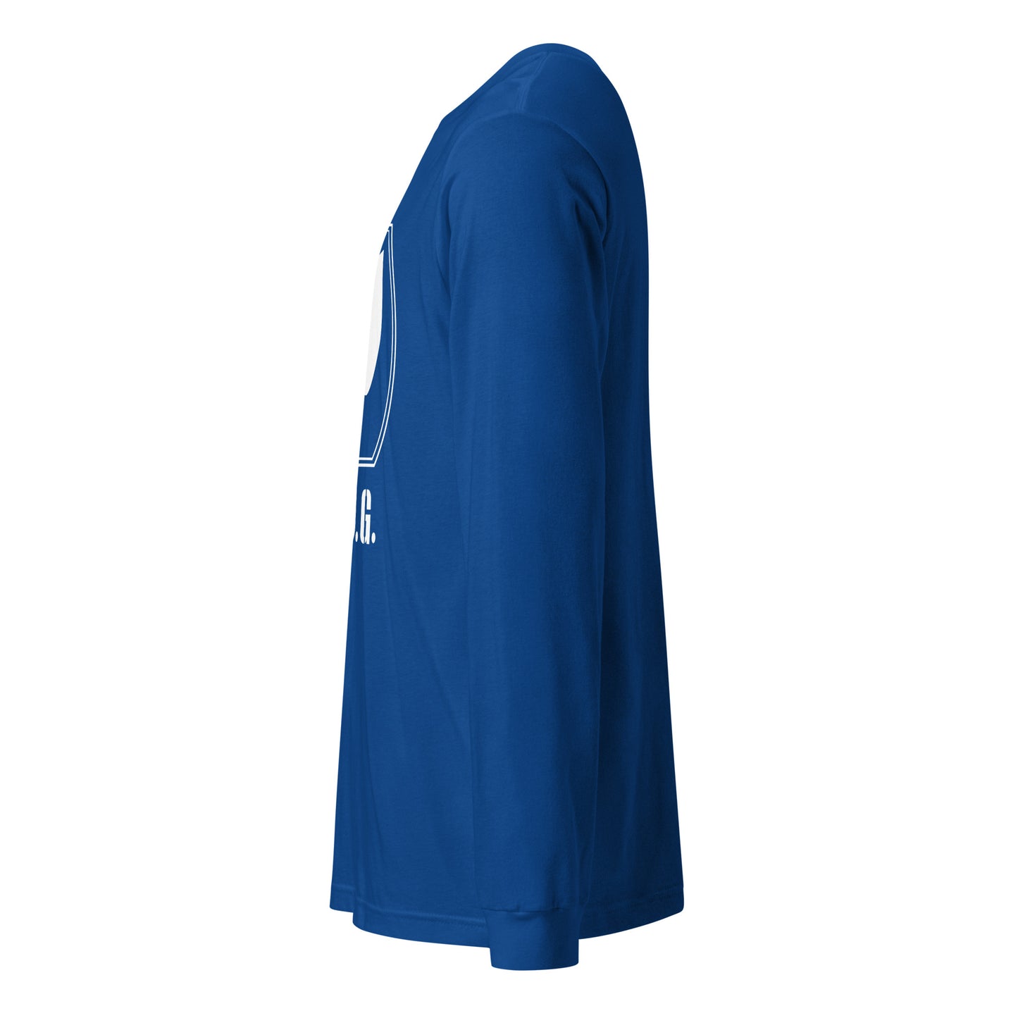 Ladies Long Sleeve Plug Tee w/white logo