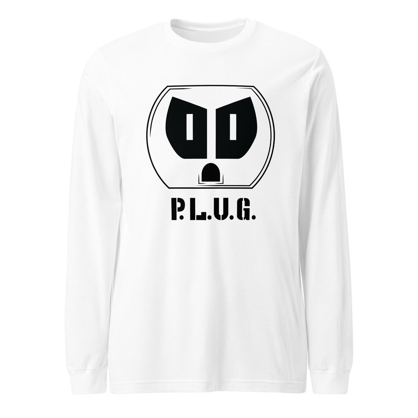 Ladies Long Sleeve Plug Tee w/Black logo