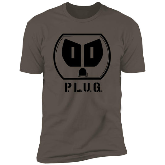 Short Sleeve Plug T-Shirt w/black logo