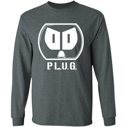 Long sleeve Plug T-Shirt w/white logo