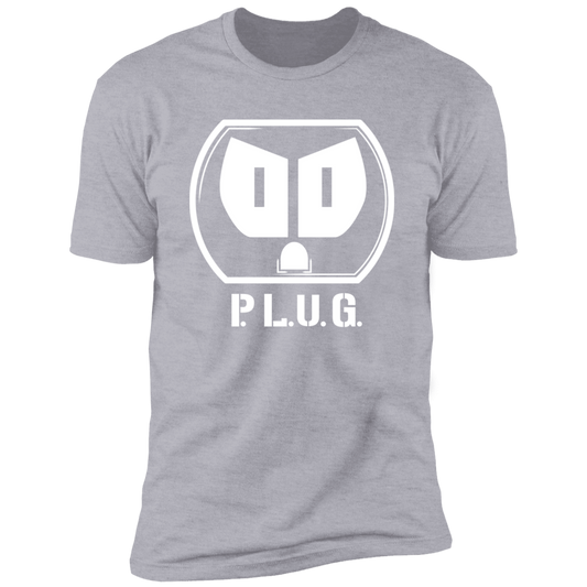 Plug Short Sleeve T-Shirt w/white logo