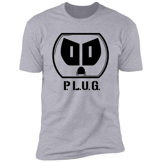 Short Sleeve Plug T-Shirt w/black logo