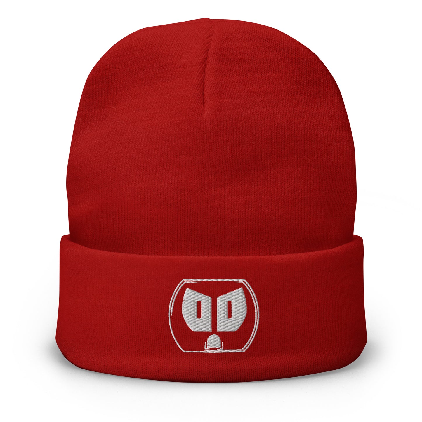 Embroidered Plug Beanie