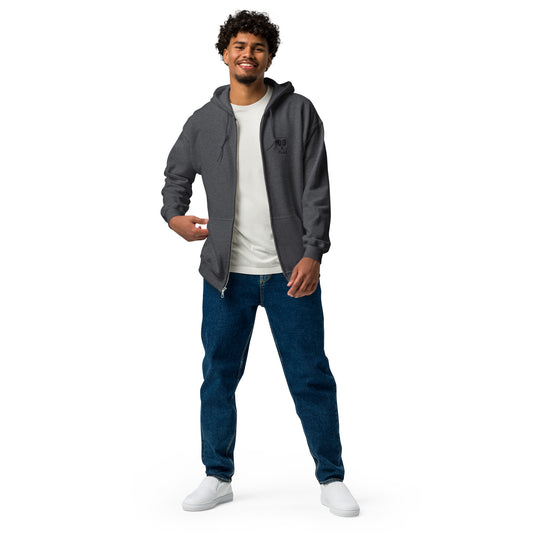 Plug zip up hoodie w/black logo